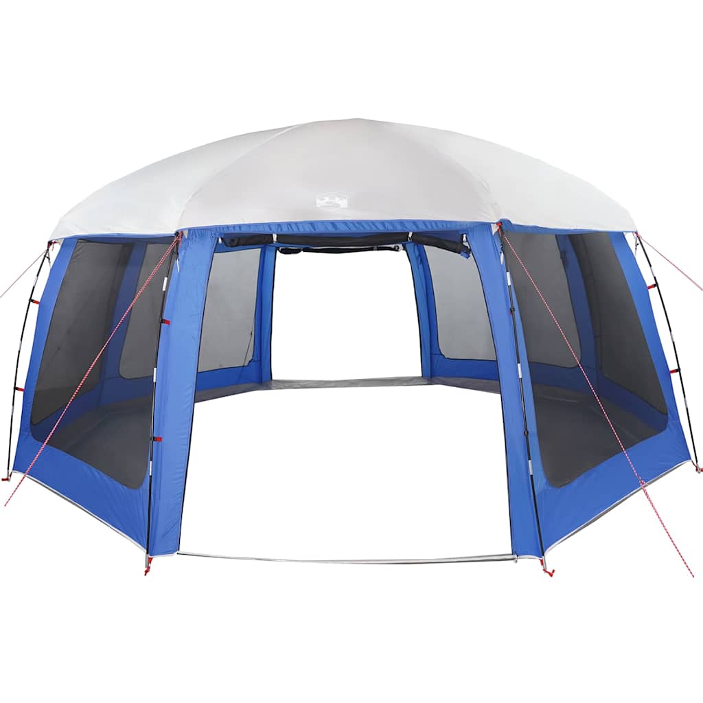 vidaXL Pool Tent with Removable Fly & Mesh Walls Azure Blue 690x690 cm 6