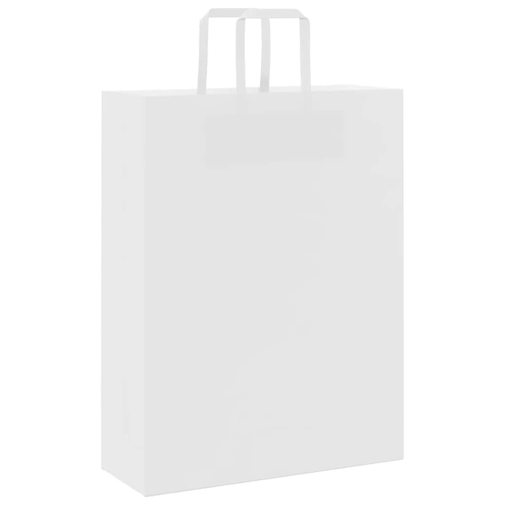 Paper Bags with Handles 250 pcs Depth 12 cm White 32 cm 42 cm