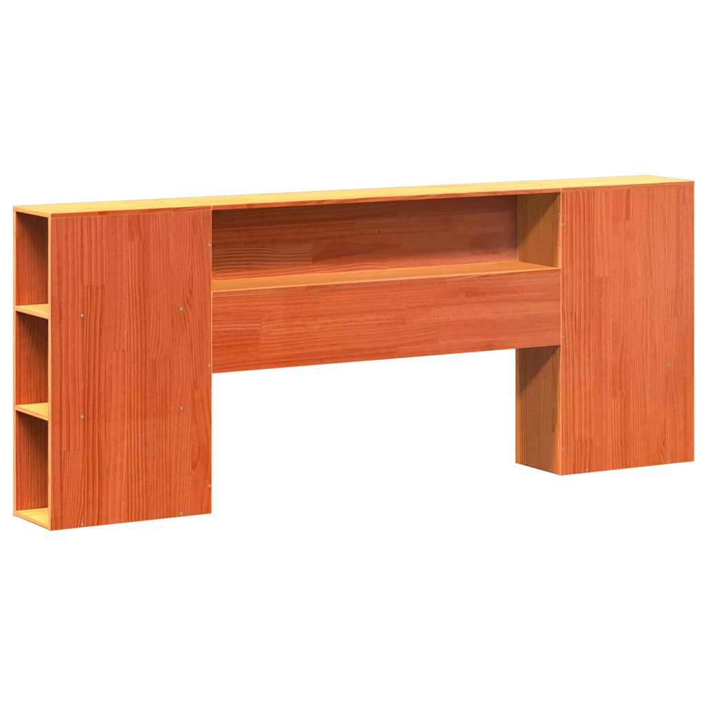 vidaXL Bookcase Bed without Mattress Wax Brown 200x200 cm 6