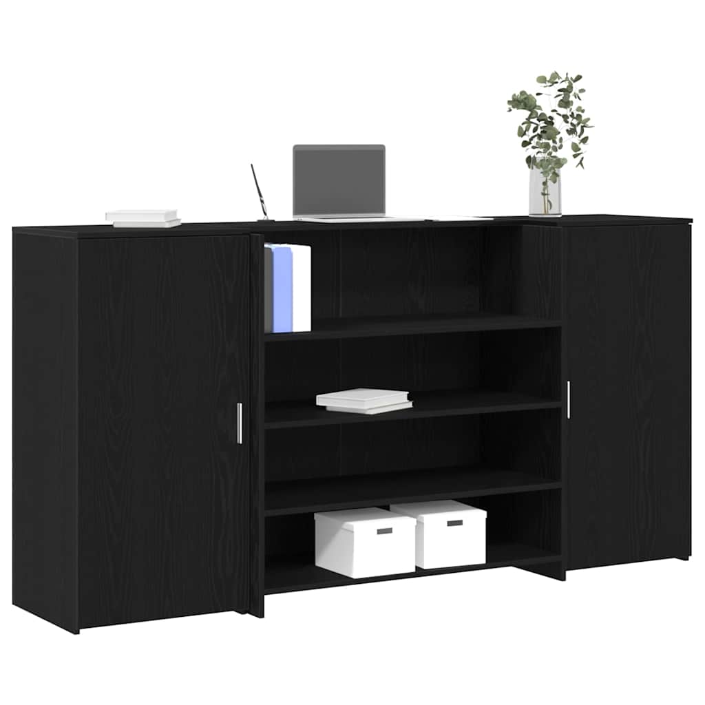 vidaXL Reception Desk 200x50x103.5 cm Engineered Wood