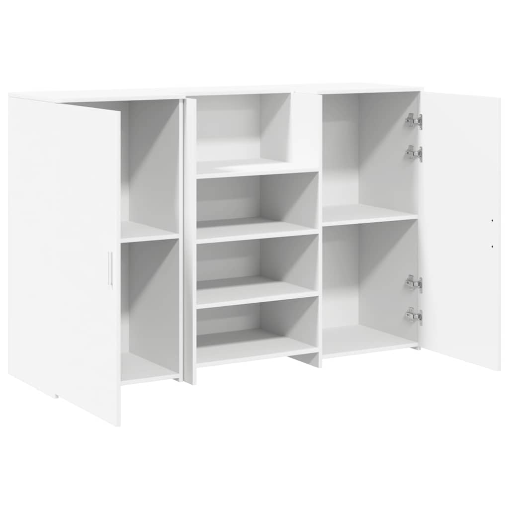 vidaXL Reception Desk White 155x50x103,5 cm Engineered Wood 6