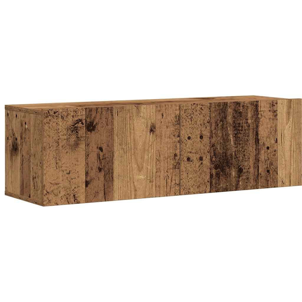vidaXL 7 Piece TV Cabinet Set Wall-mounted Old Wood Engineered Wood 6