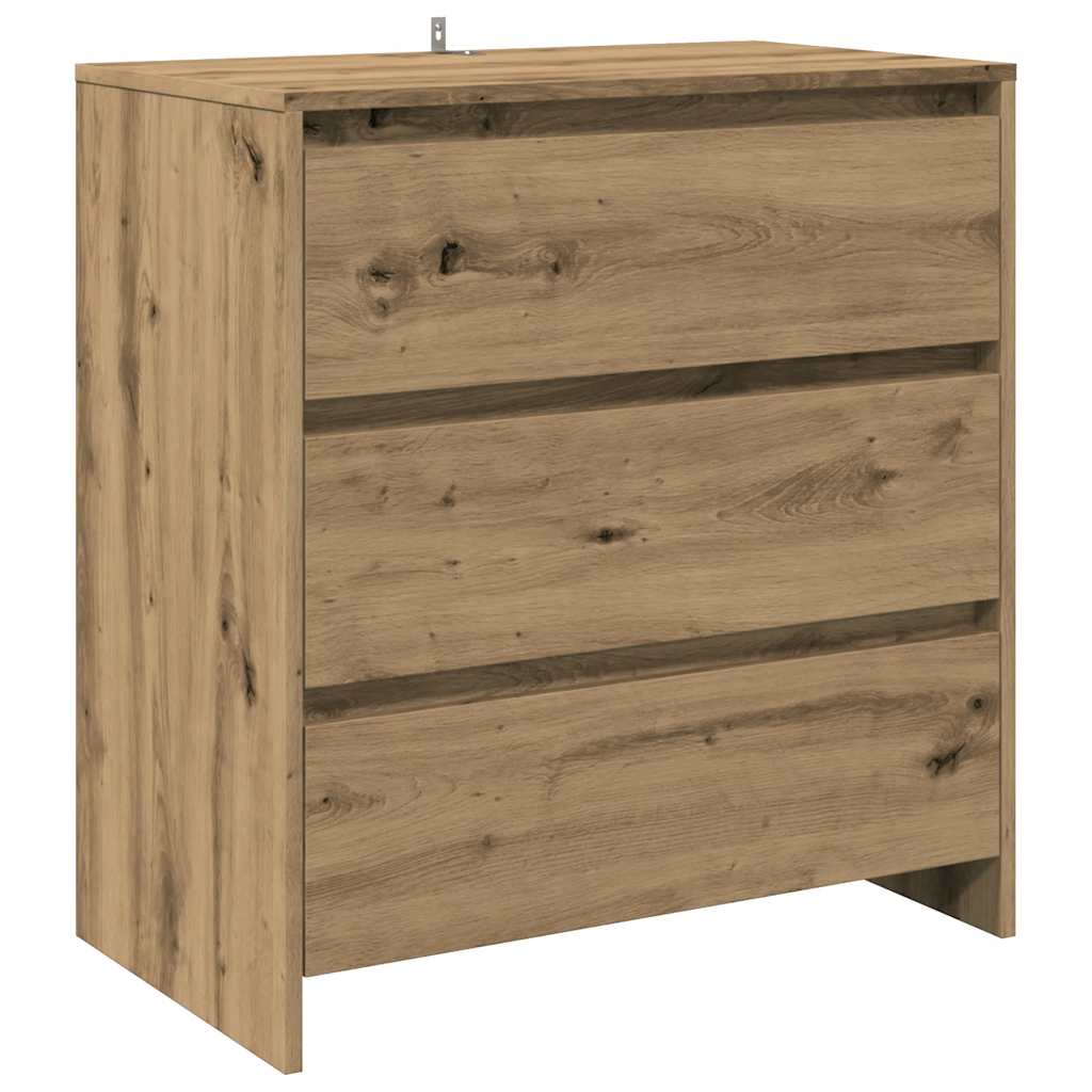 vidaXL 3 Piece Sideboard Artisan Oak Engineered Wood 6