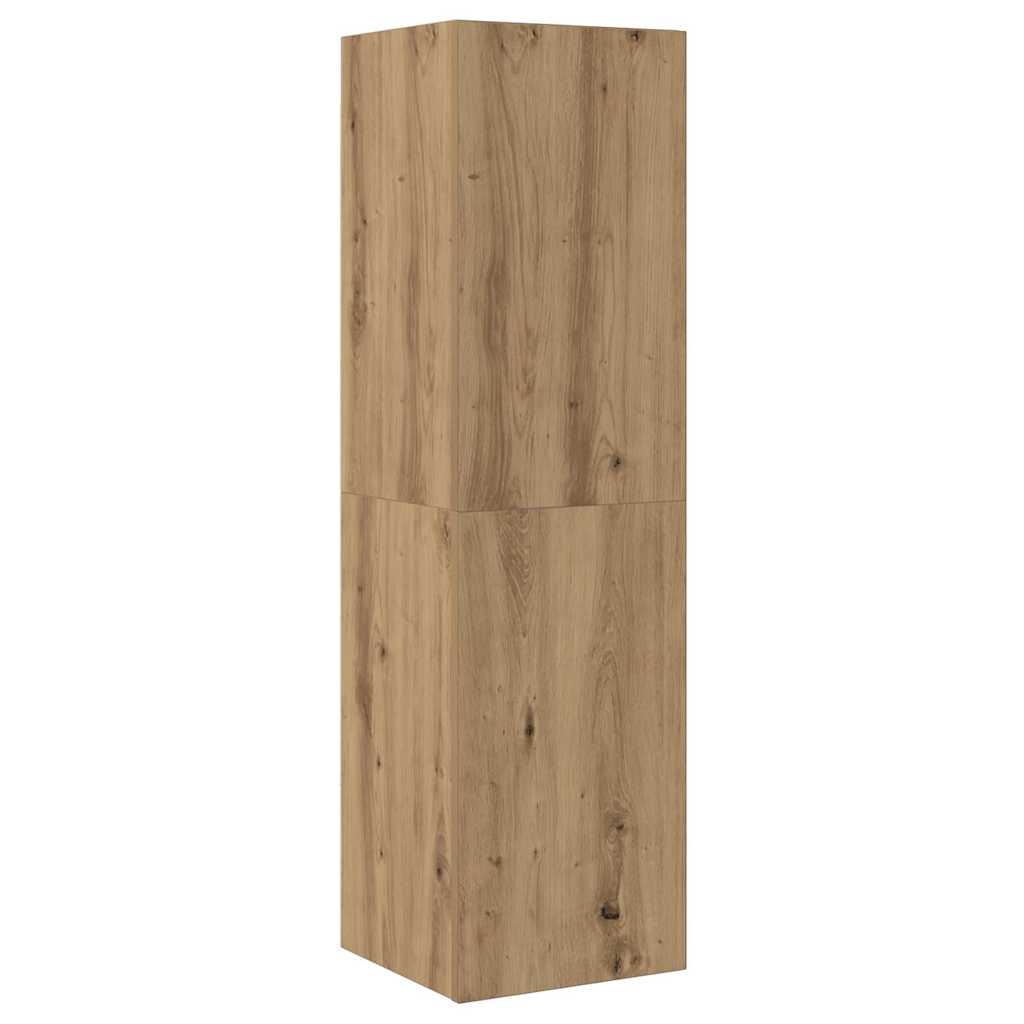 vidaXL 7 Piece TV Cabinet Set Wall-mounted Artisan Oak Engineered Wood 6