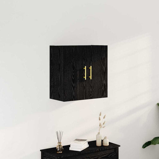Wall Cabinet 60x31x60 cm Engineered Wood Black oak