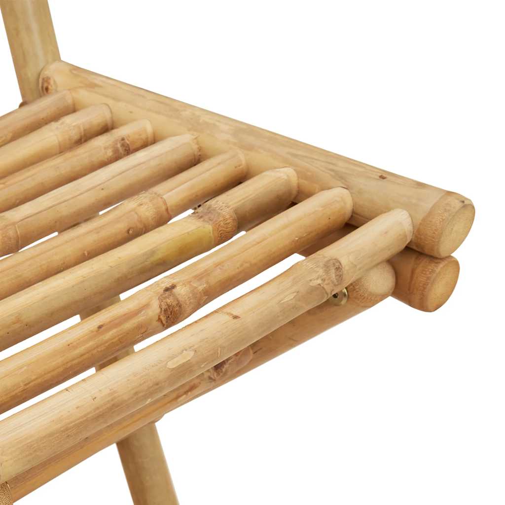vidaXL 3 Piece Outdoor Bar Set Foldable Bamboo 6