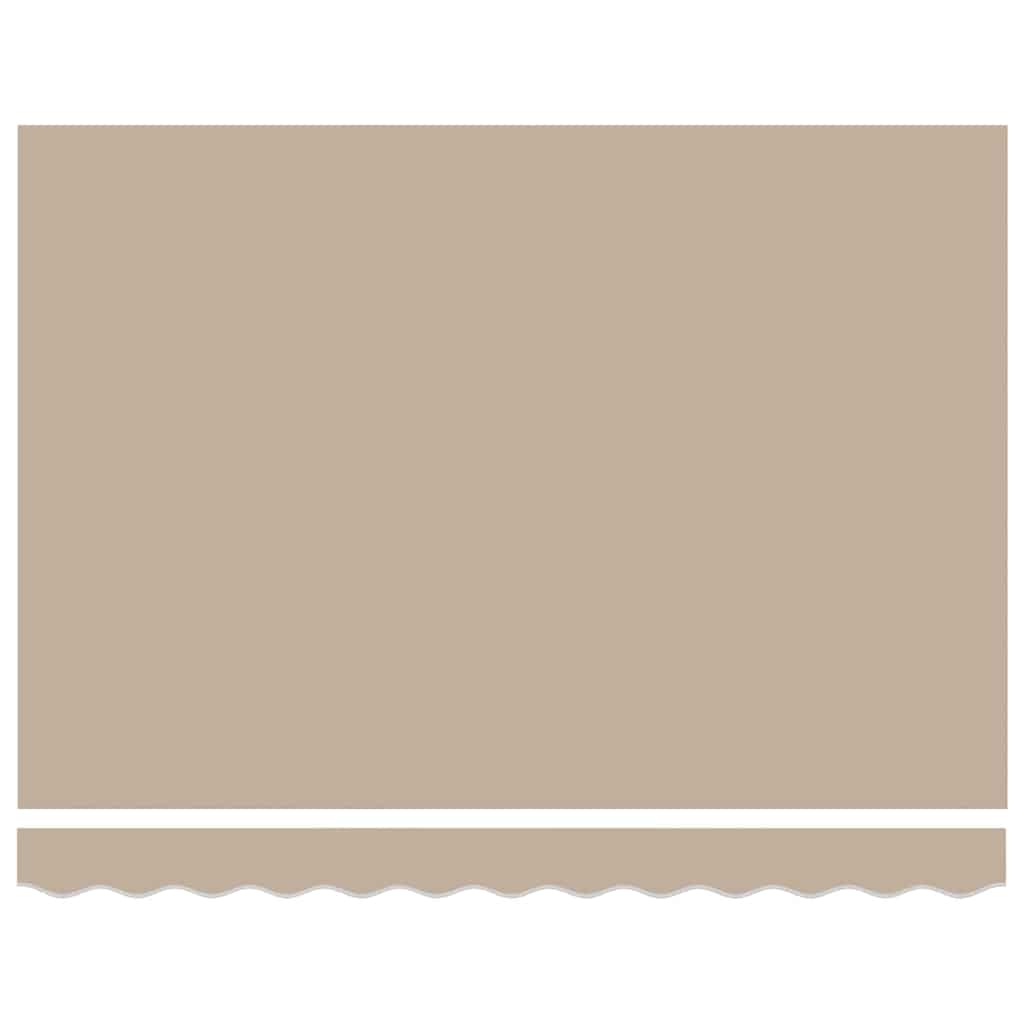 vidaXL Awning Frame Beige 350 x 200 cm Polyester with PU coating 6
