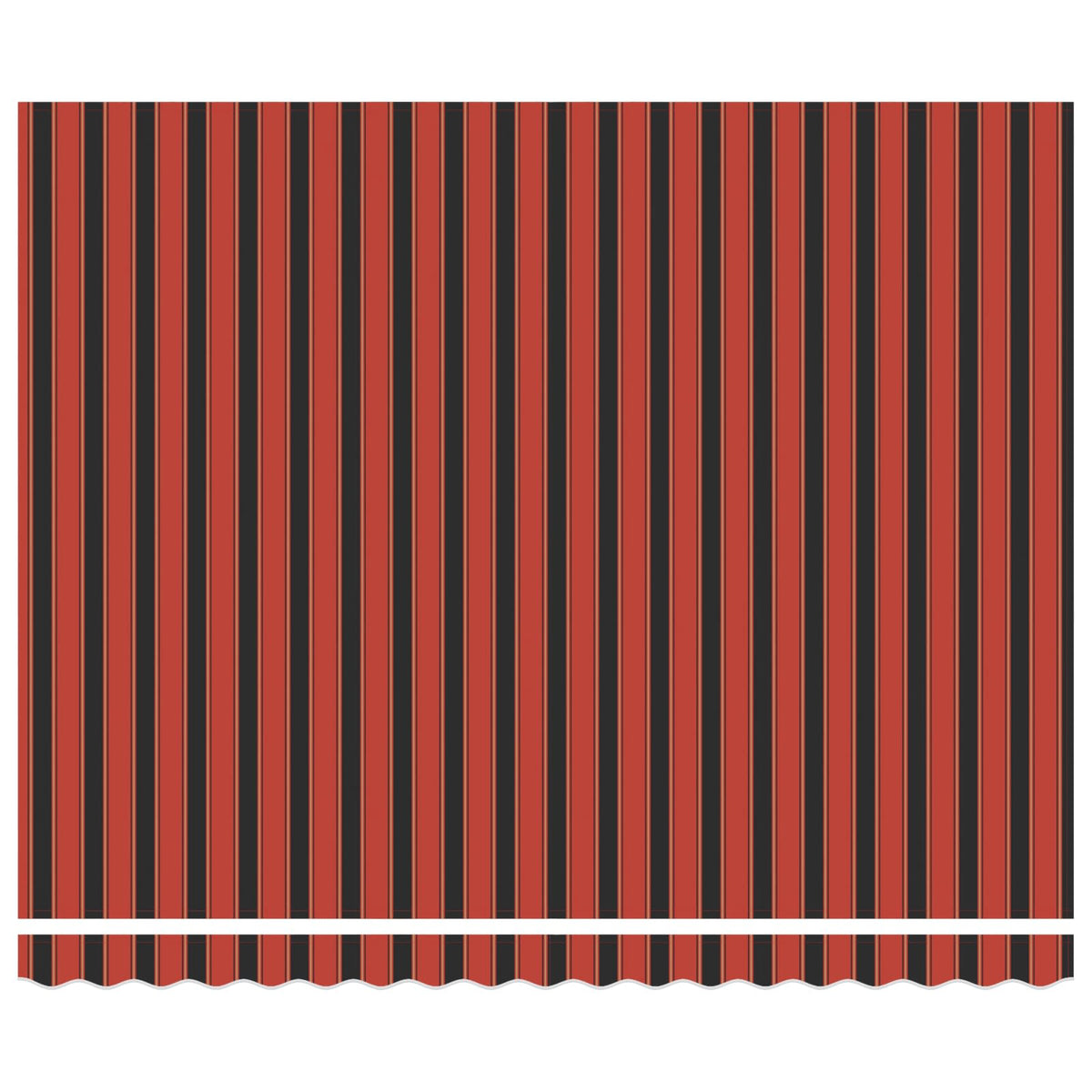 vidaXL Retractable Awning Red and Black 350 x 250 cm 6