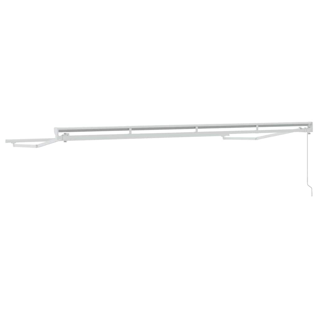 vidaXL Manual Awning Frame 4 x 2 m White Powder-Coated Aluminium 6