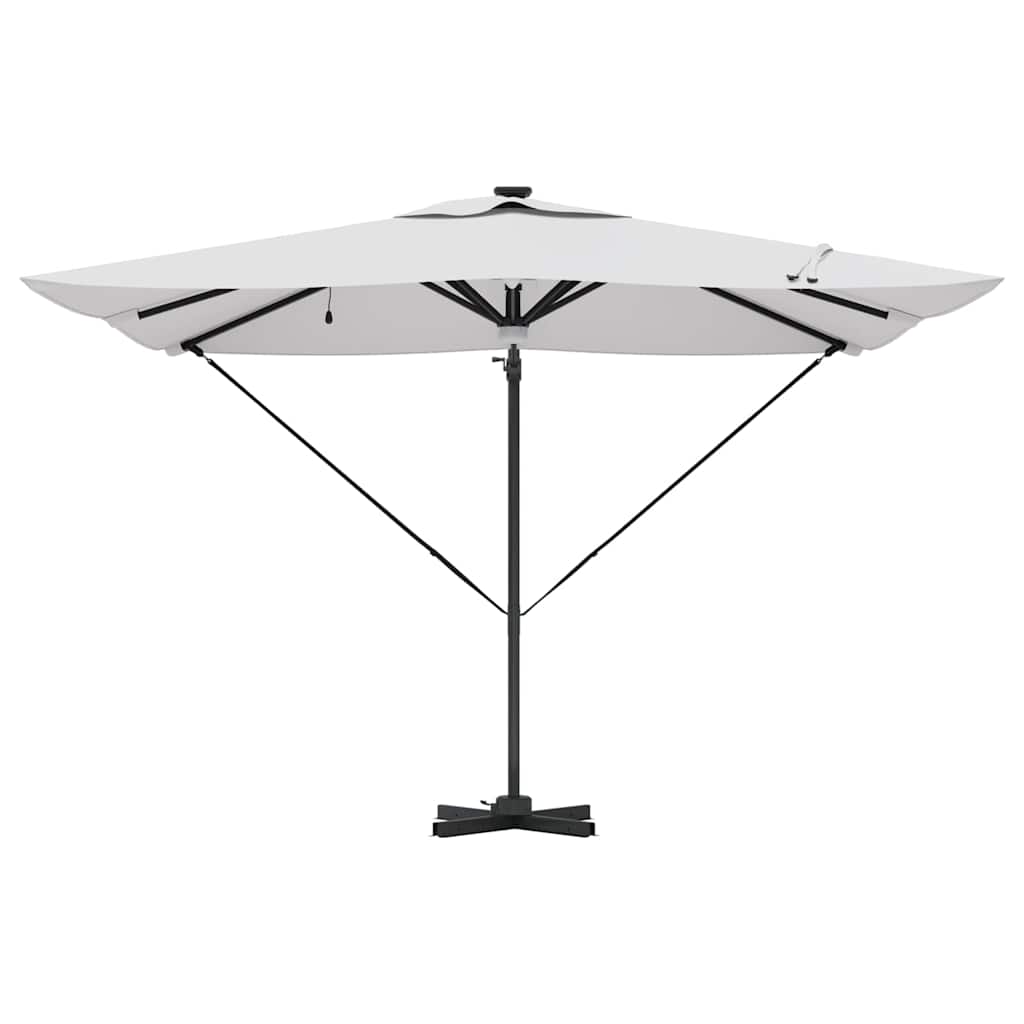 vidaXL Roma Parasol Beige 286 x 284 x 270 cm Aluminium and Polyester 6