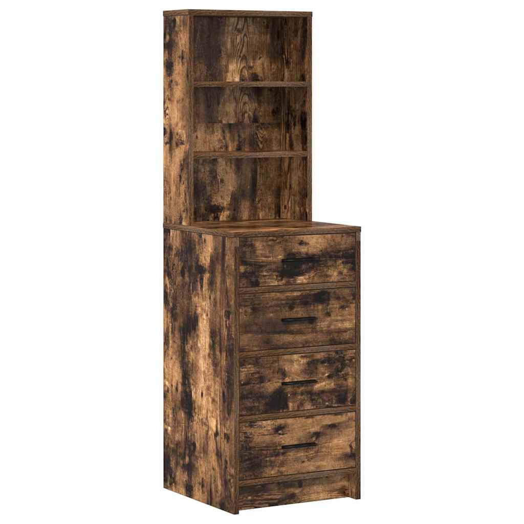 vidaXL Dressing Table 2 pcs Brown 78.5 x 41 x 135 cm Engineered Wood 6