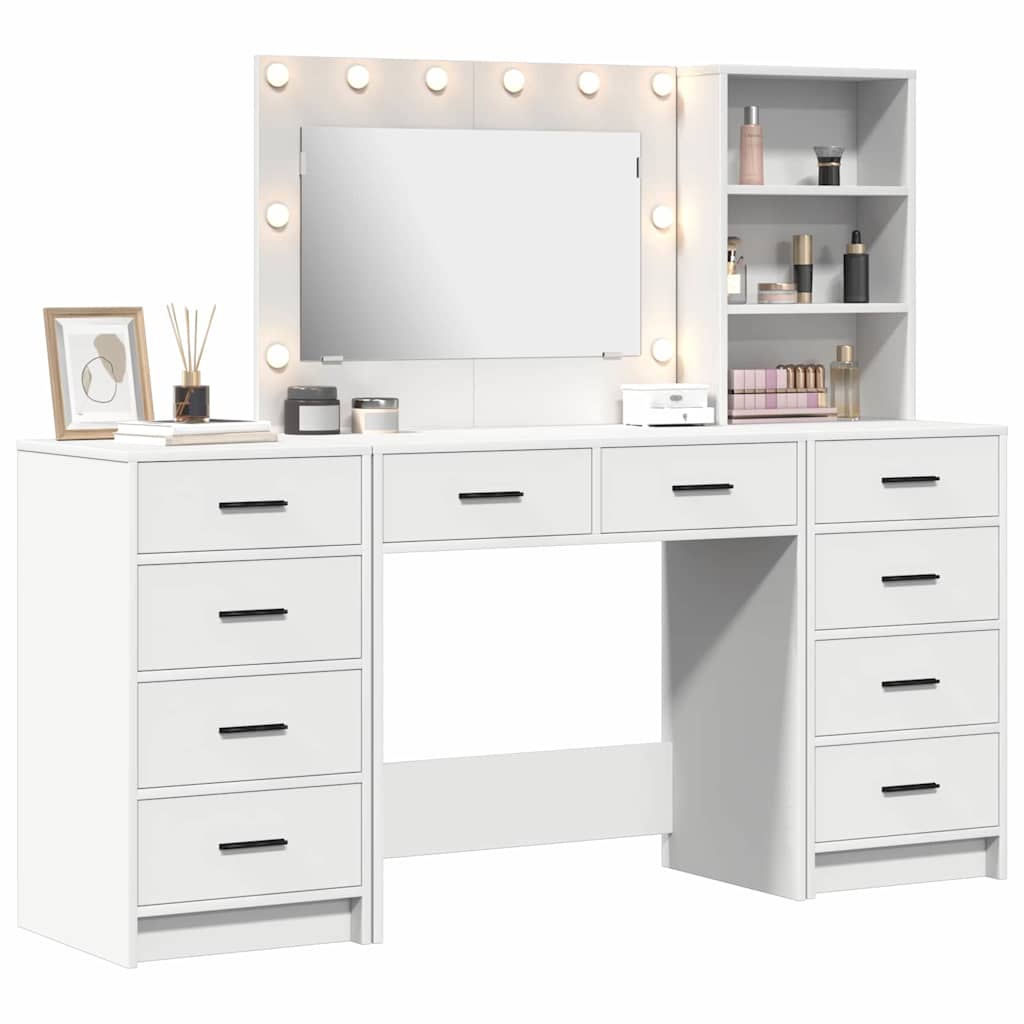 Dressing Table 3 pcs 78.5 x 41 x 135 cm White