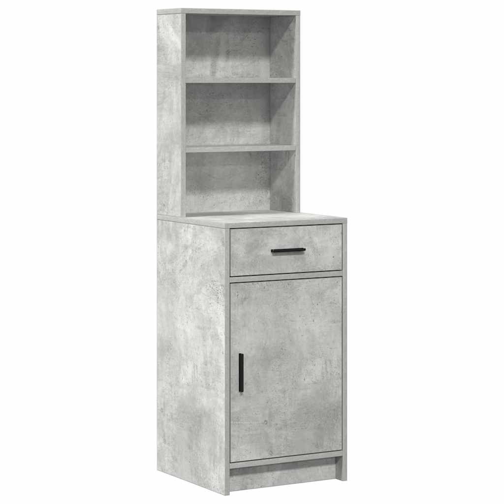 vidaXL Dressing Table Set 3 pcs Concrete Grey Engineered Wood 6
