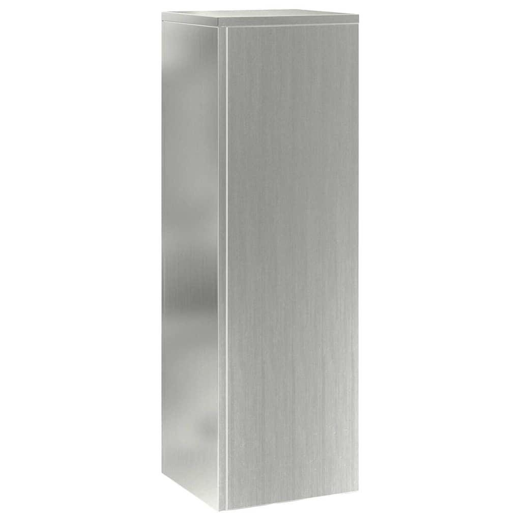 Plant Stand Silver 30 x 30 x 40 cm Steel Galvanised Steel 3x (24 x 24 x 35/55/75 cm)