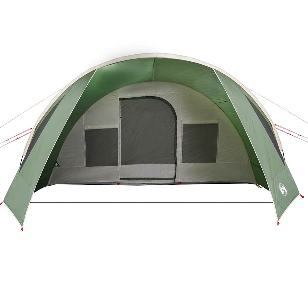 vidaXL Tunnel Tent 6-Person 6-Person Green and White 6
