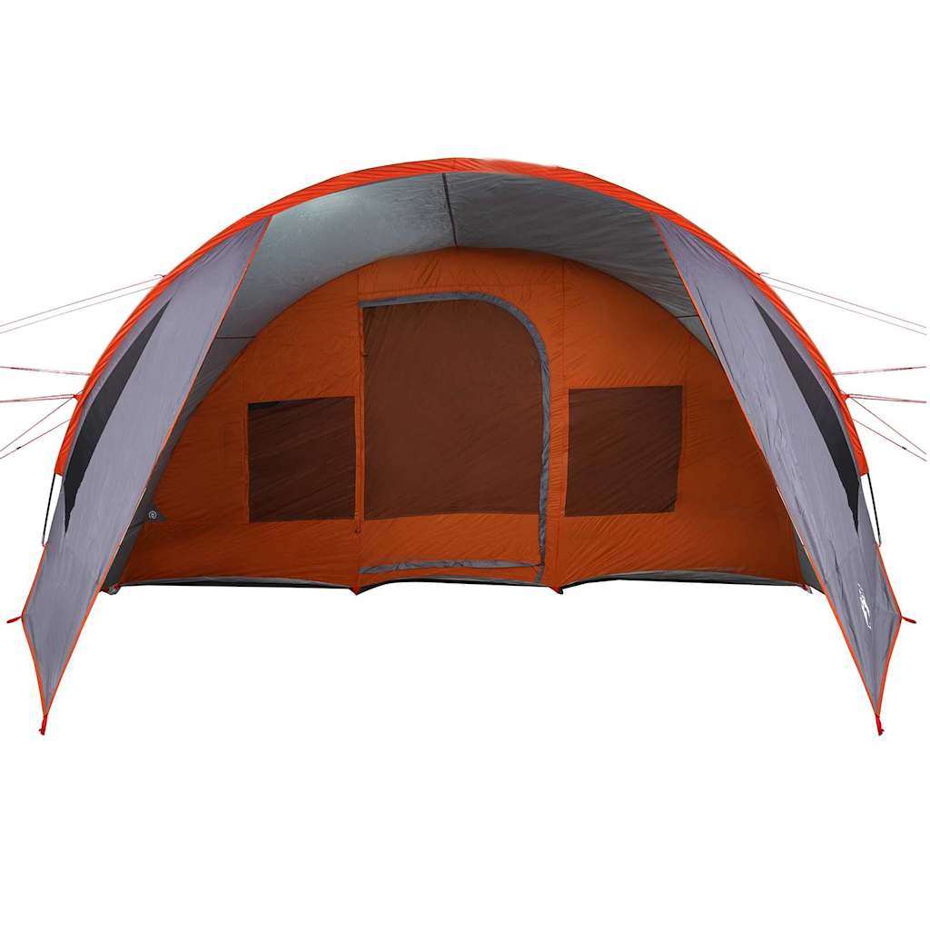 vidaXL Tunnel Tent 6-Person 6-Person Grey and Orange 6