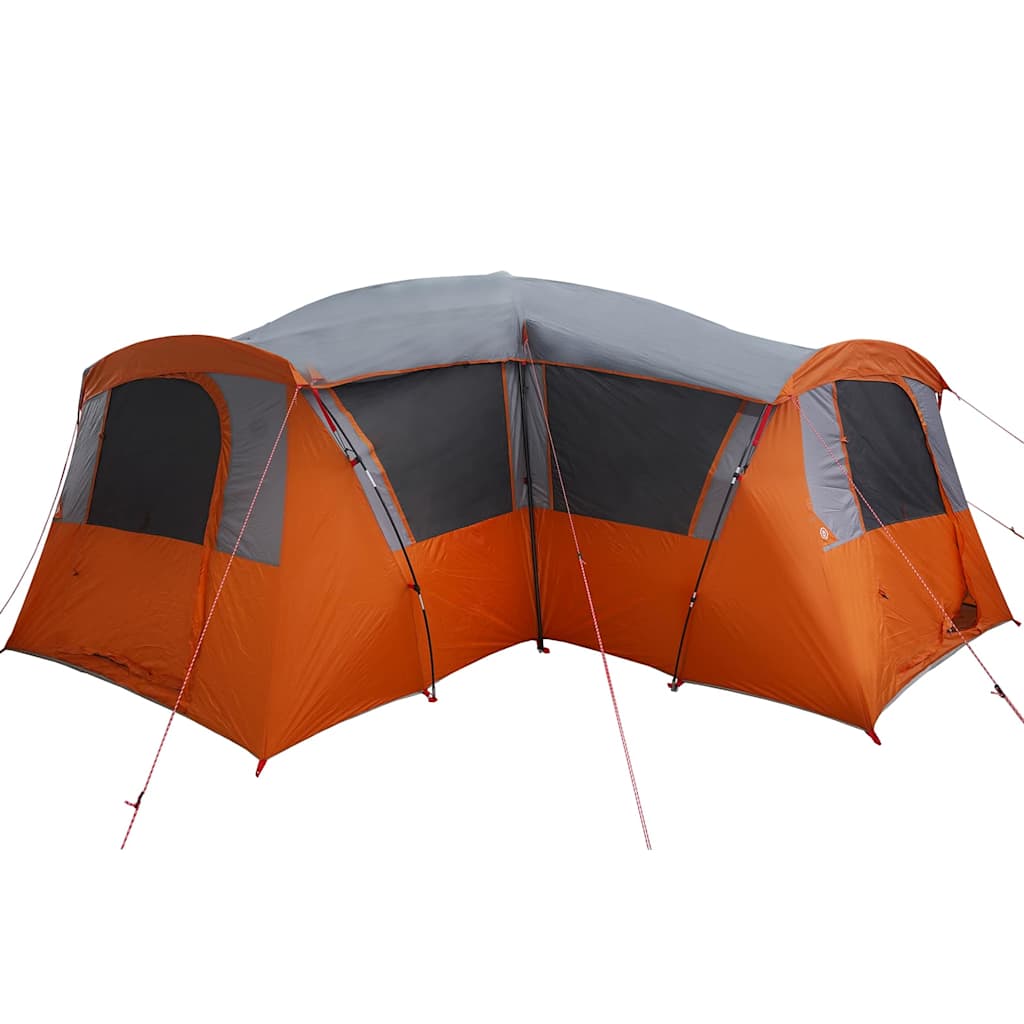 vidaXL Family Tent 20-Person 20-Person Grey and Orange 6
