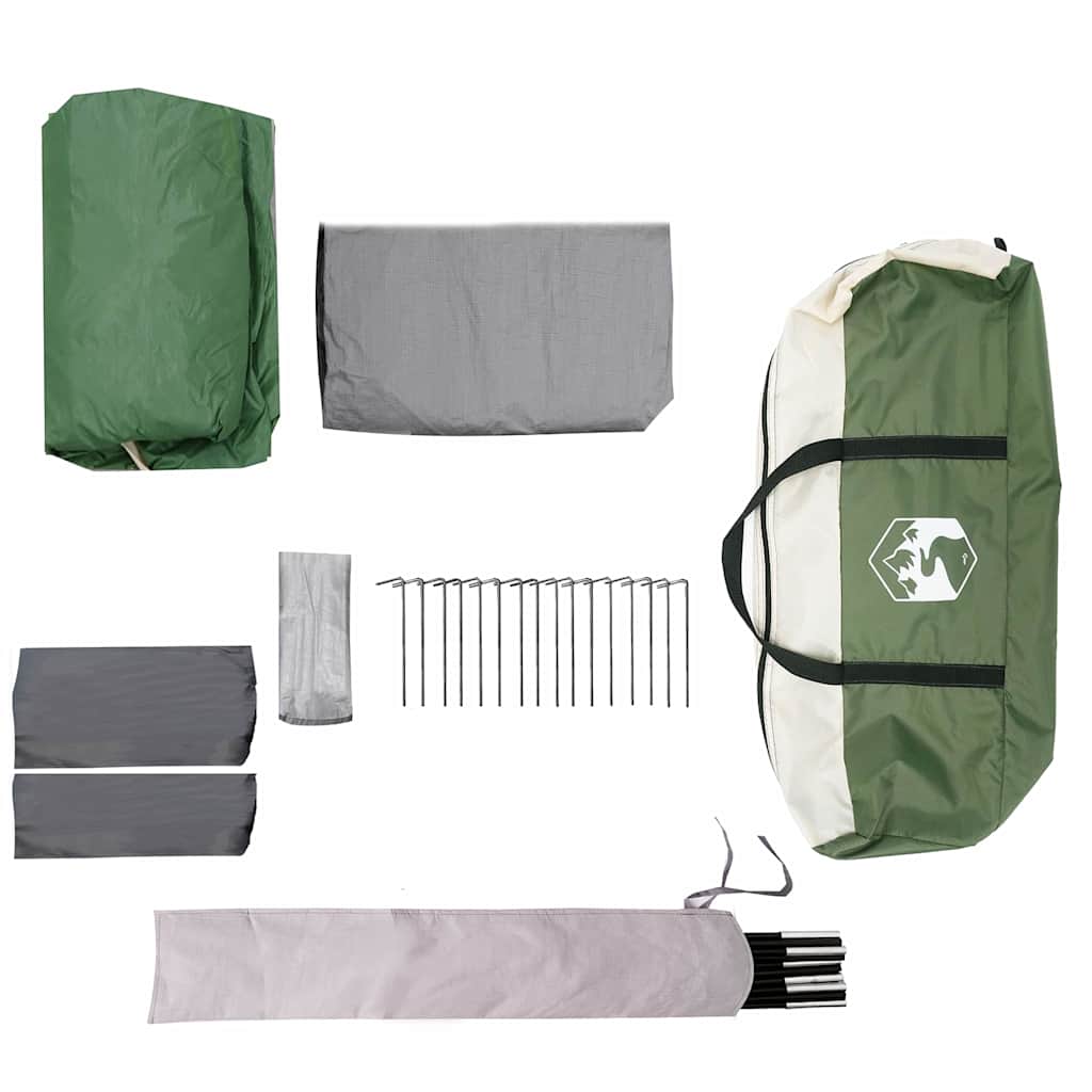 vidaXL Family Tent 10-Person Green and Grey 460 x 430 x 214 cm 6