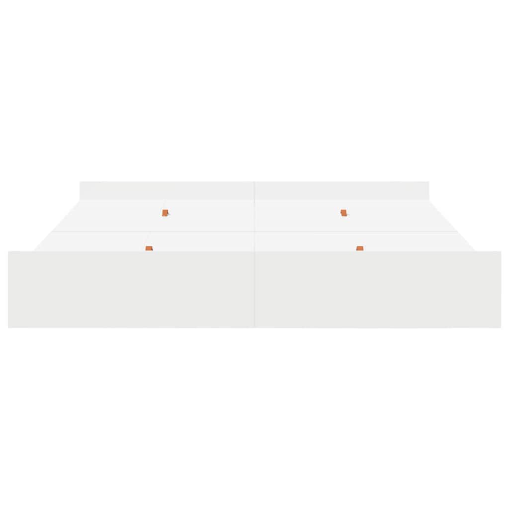 vidaXL Storage Bed Frame with Door White 180 x 200 cm Engineered Wood 6