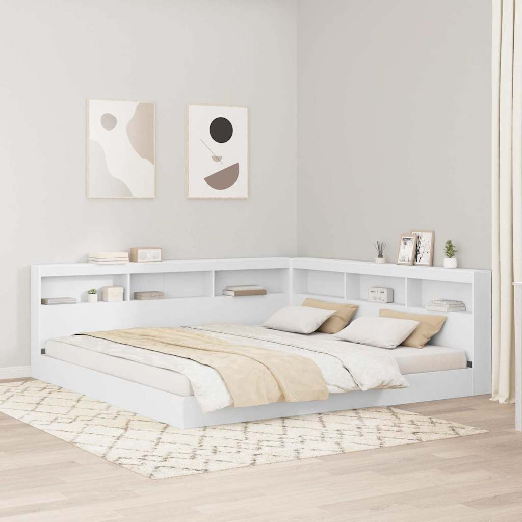 vidaXL Bookcase Bed with Shelf Engineered Wood