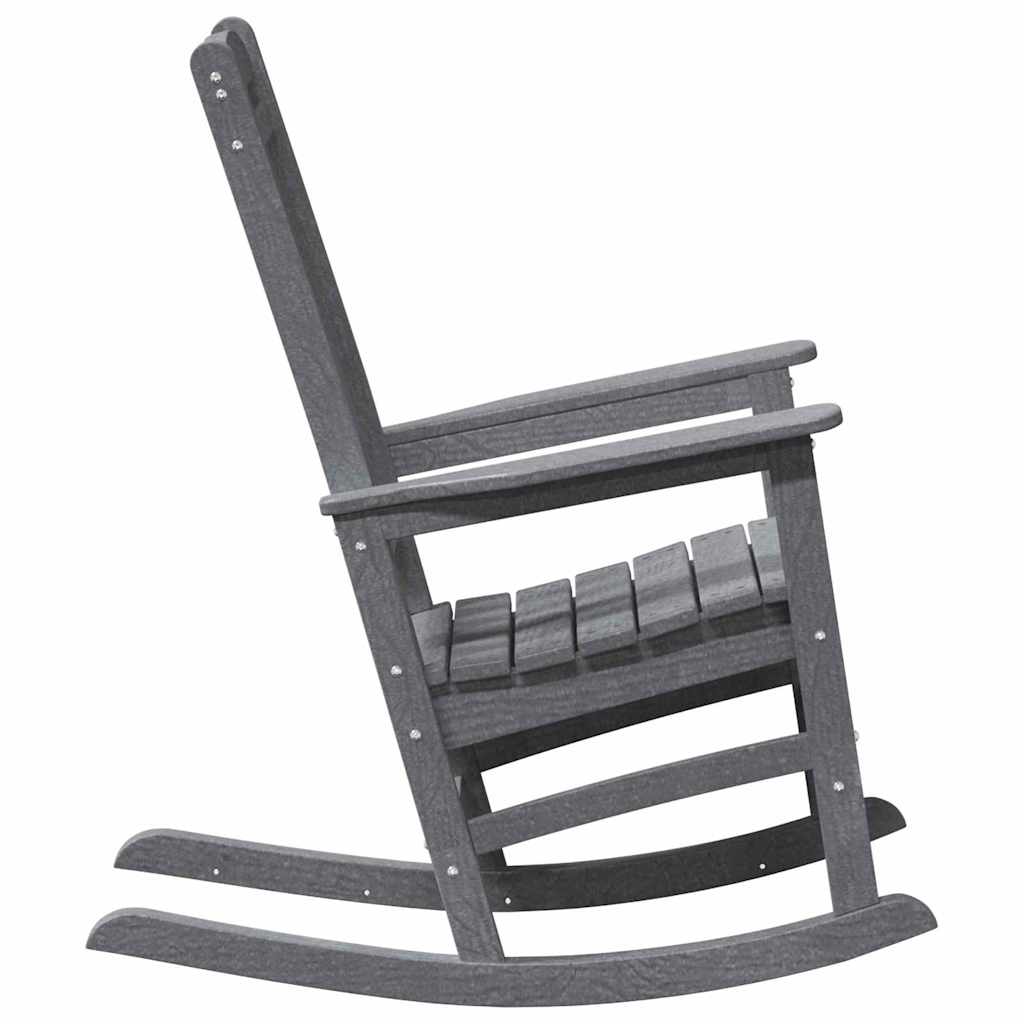 vidaXL Rocking Chair 2 pcs Light Grey Polyethylene 6