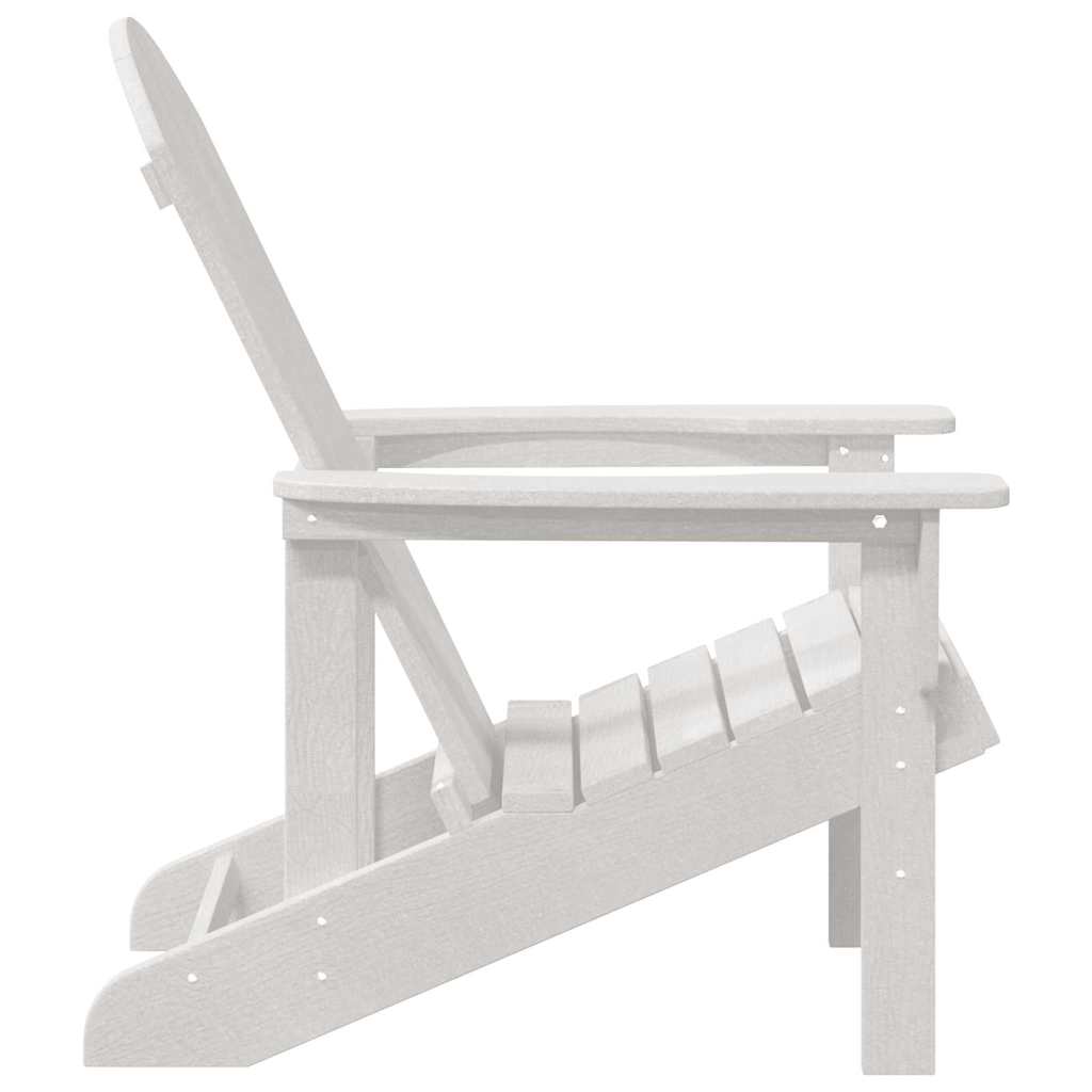 vidaXL Garden Chair 2 pcs White Polyethylene 6