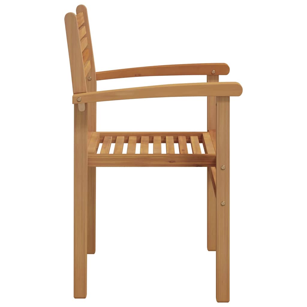 vidaXL Chair 4 pcs Brown Solid Teak Wood 6