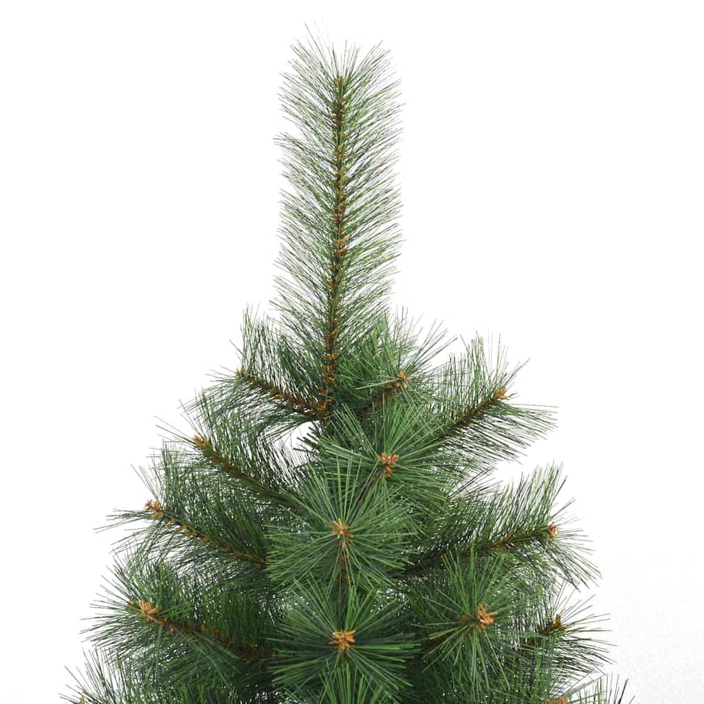 vidaXL Artificial Christmas Tree with 300 LEDs Green 240 cm PE and PVC 6