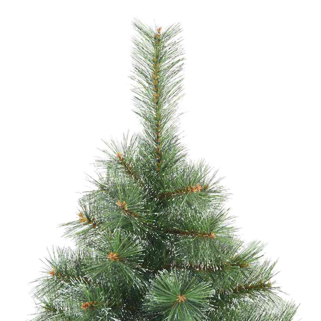 vidaXL Artificial Christmas Tree with 300 LEDs Green 240 cm PE and PVC 6