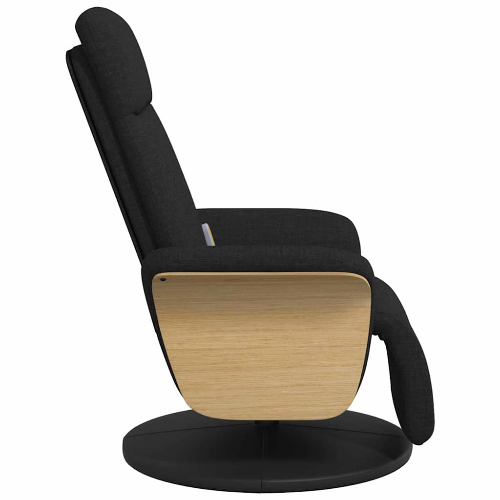 vidaXL Massage Recliner Chair Black 79 x 87 x 104.5 cm Fabric 6