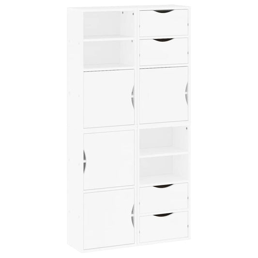 vidaXL Side Cabinets 4 pcs "ODDA" White 40x24x79 cm Solid Wood Pine 2