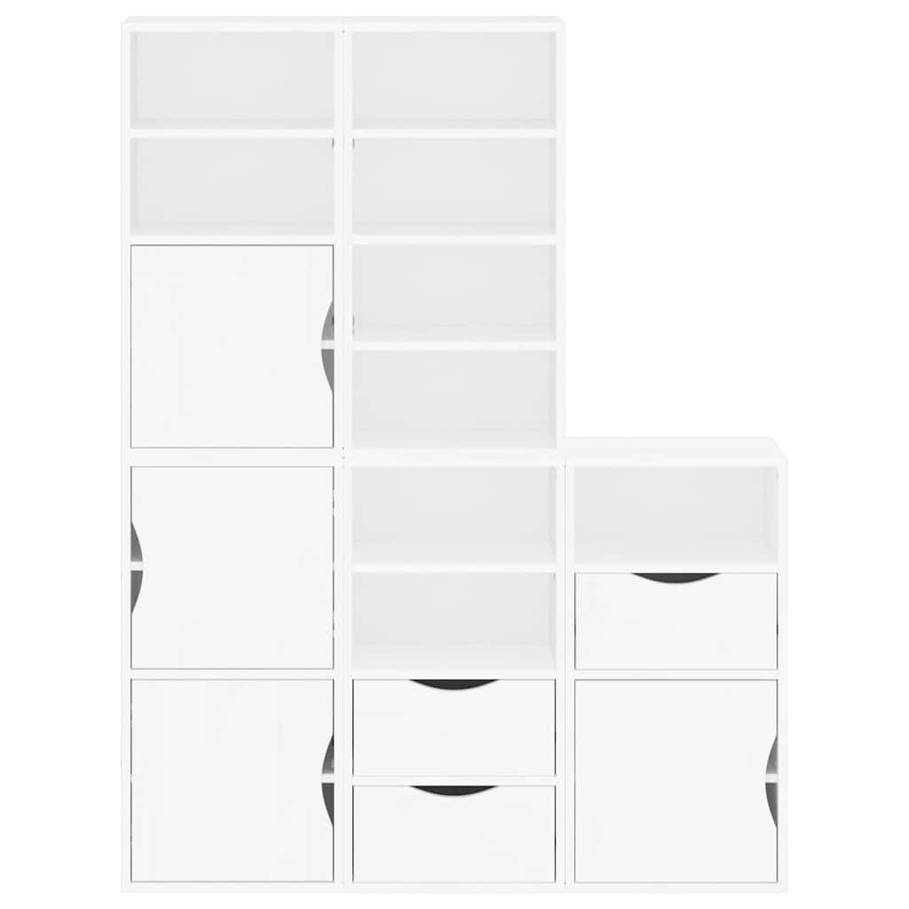 vidaXL Side Cabinets 5 pcs "ODDA" White 40x24x79 cm Solid Wood Pine 6