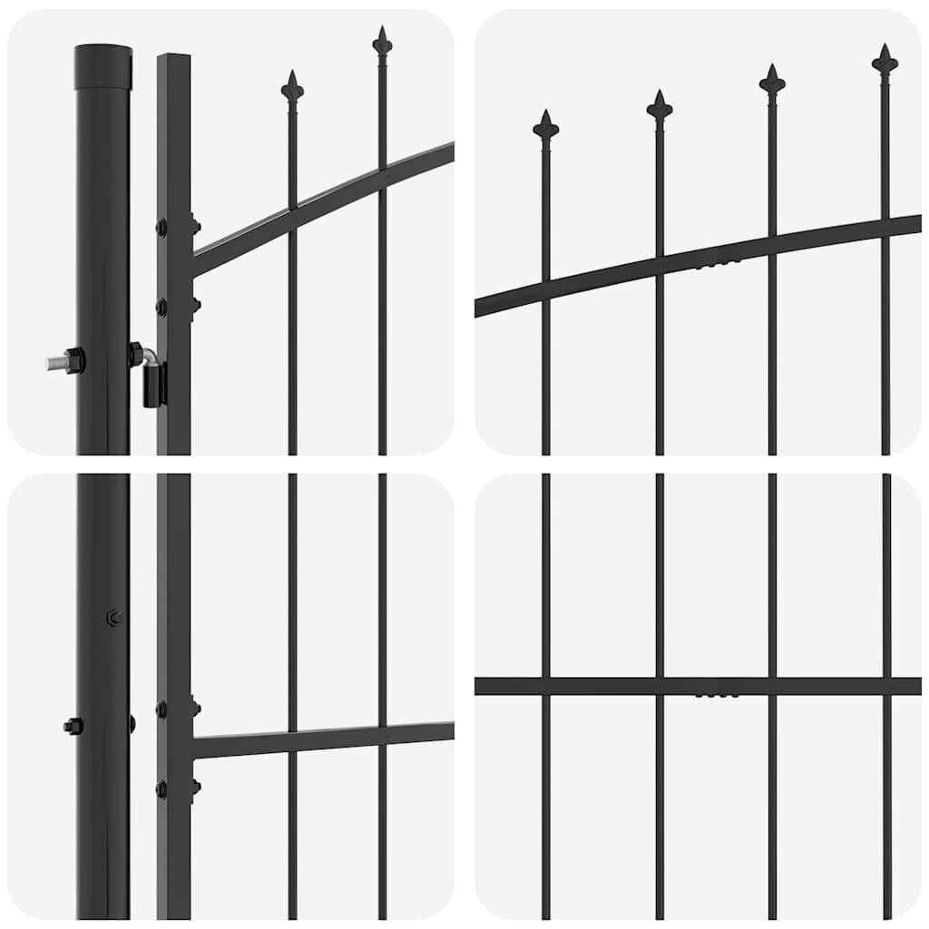 vidaXL Double Gate WOERDEN 299.5 x 224.5 cm Steel Grey Lockable 6