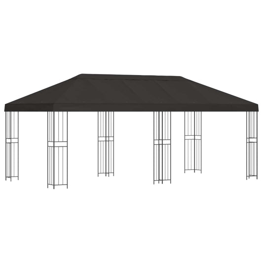 Garden Gazebo 6 x 3 m Polyester and Steel 190 gsm Anthracite