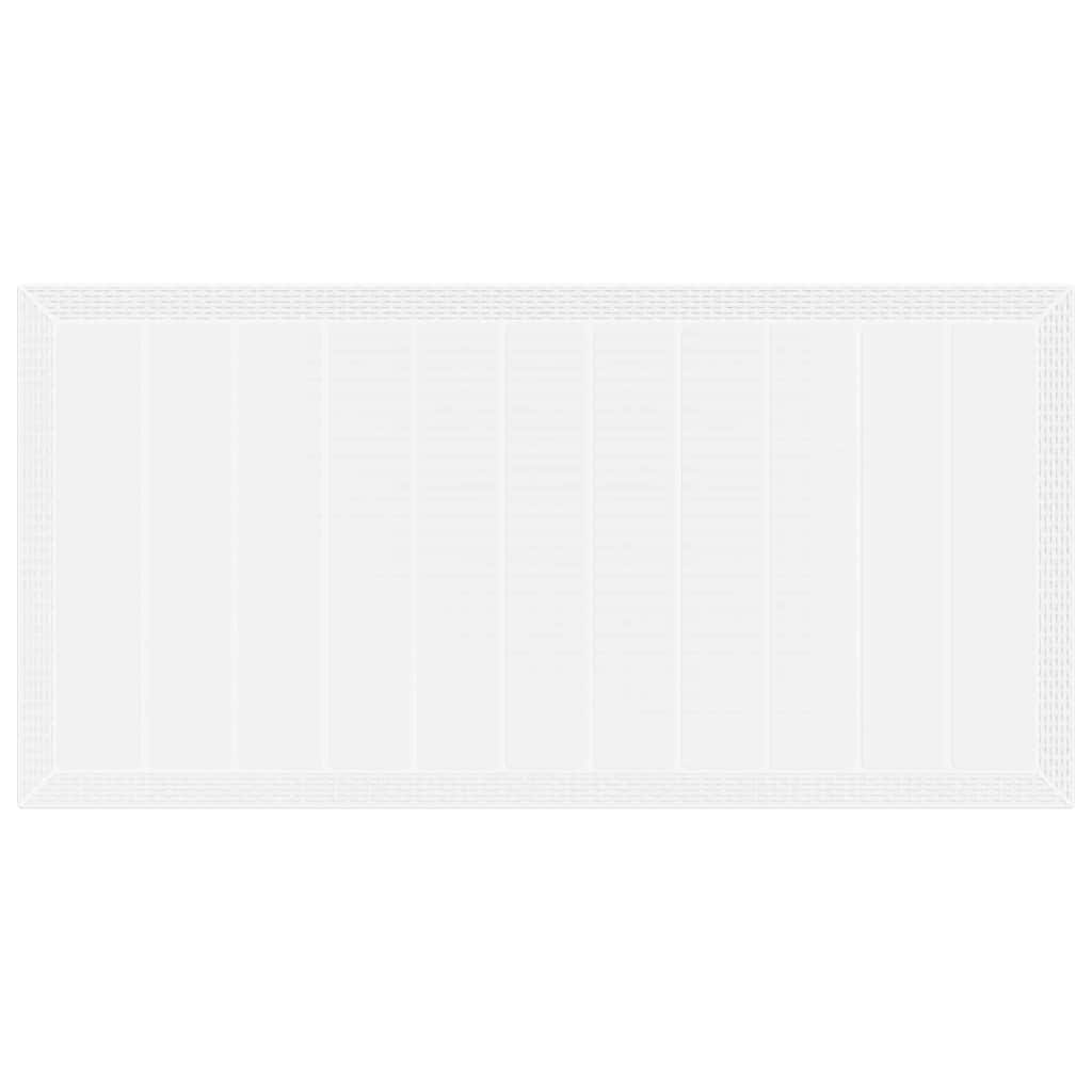vidaXL Garden Dining Set 7 pcs White Polypropylene 6