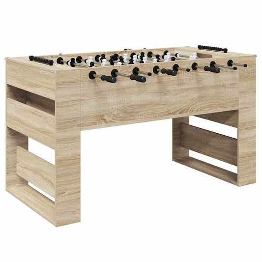vidaXL Foosball Table Sonoma Oak 146.5 x 74 x 85 cm Engineered Wood 2
