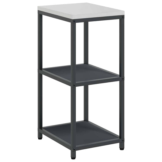 Kitchen Shelving Unit HATTEM 40 x 50 x 92 cm Steel Kitchen Storage Shelf Anthracite