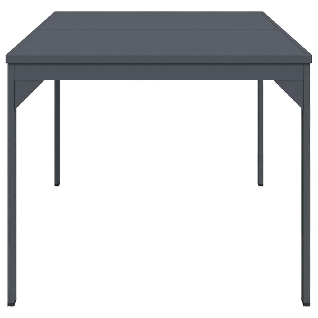 vidaXL Outdoor Dinner Table Folding Anthracite 210 x 90 x 73 cm Steel 6