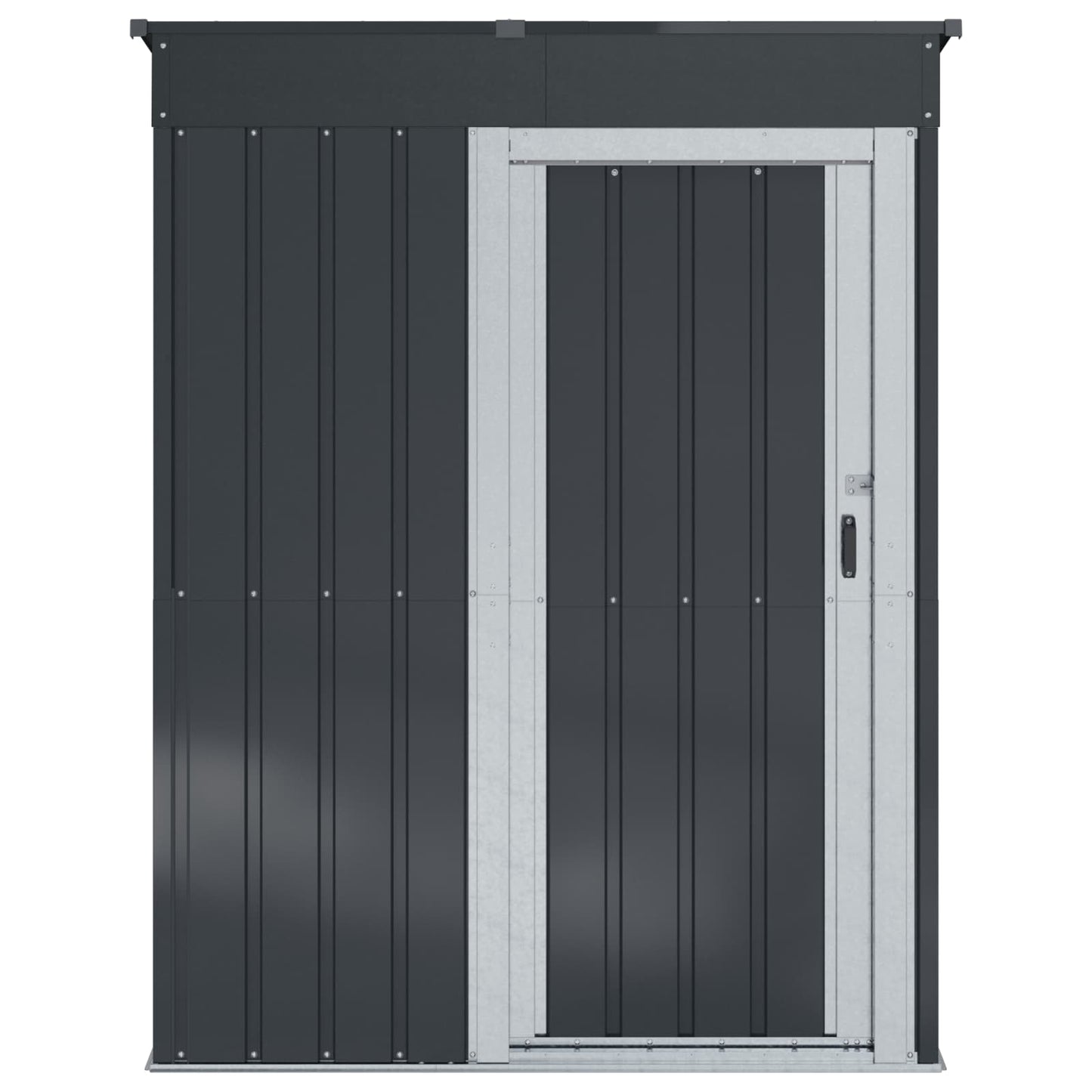 vidaXL Garden Sheds Anthracite 137 x 81 x 180 cm Metal 6