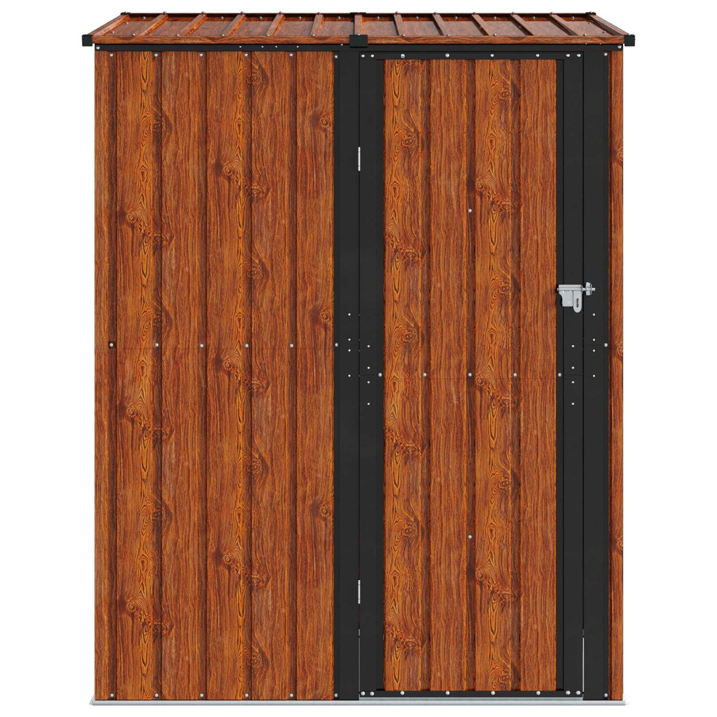 vidaXL Garden Sheds Brown 153.5 x 86 x 200 cm Metal 6