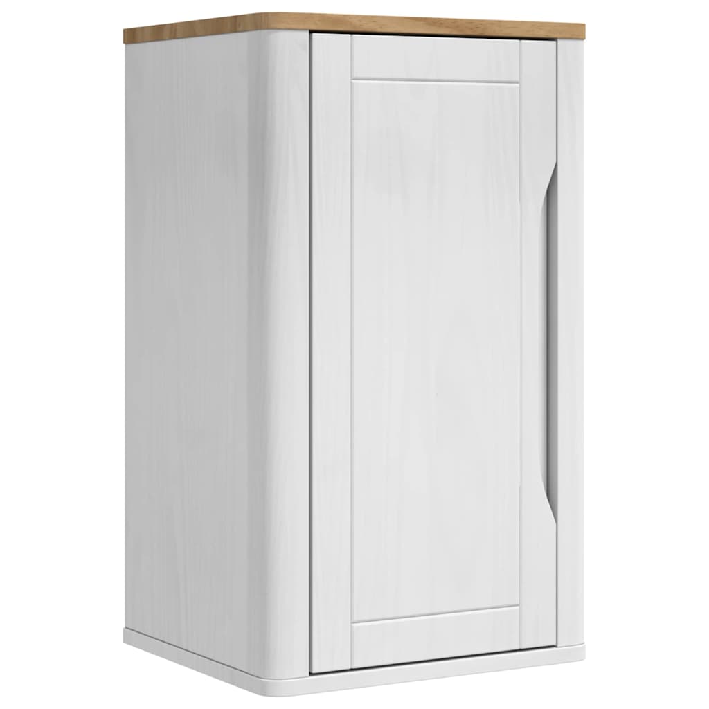 vidaXL Bathroom Furniture Set FLORO 4 pcs White Solid Pine Wood 6