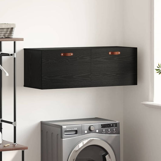 Wall Cabinet 60x36,5x35 cm Engineered Wood Black oak