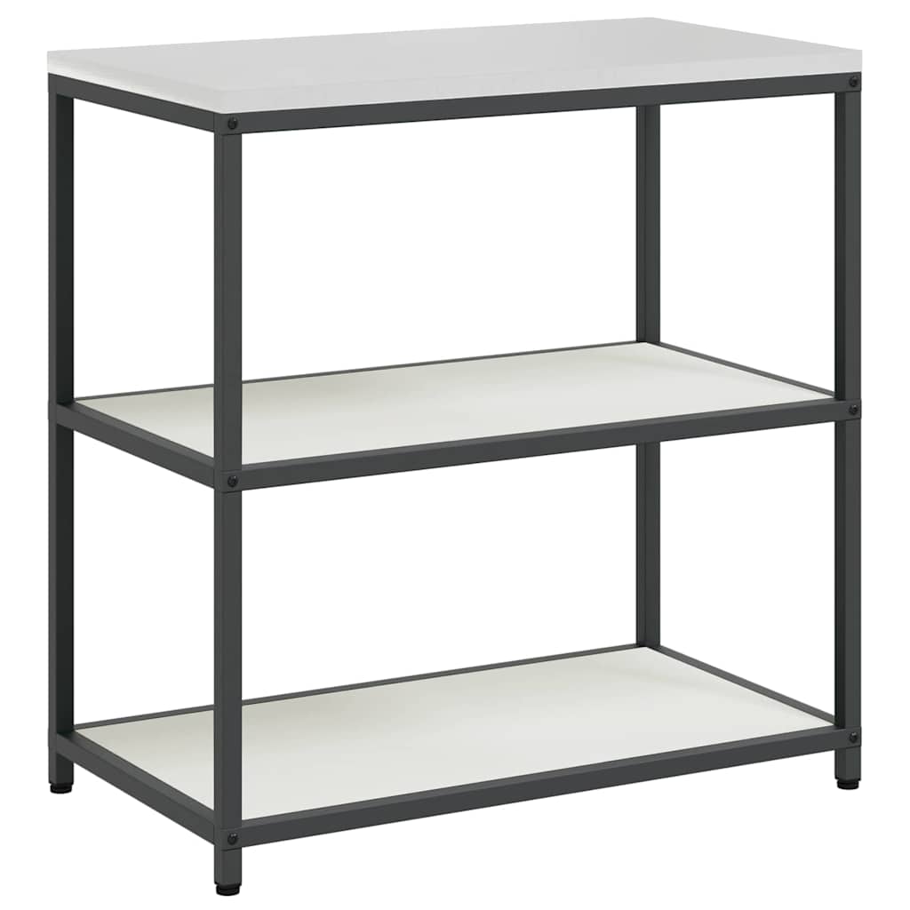 vidaXL Kitchen Storage Set HATTEM 2 pcs White Cold-rolled Steel 6