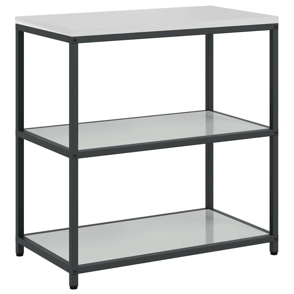 vidaXL Kitchen Storage Set HATTEM 2 pcs Silver Galvanised Steel 6