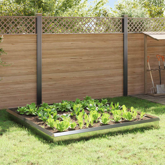 Snail Fences 100 x 3.5 x 25 cm Silver Galvanised steel 12