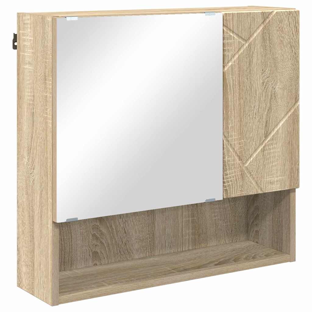 vidaXL Bathroom Furniture Set 4 pcs Sonoma Oak 61 x 35 x 64 cm 6
