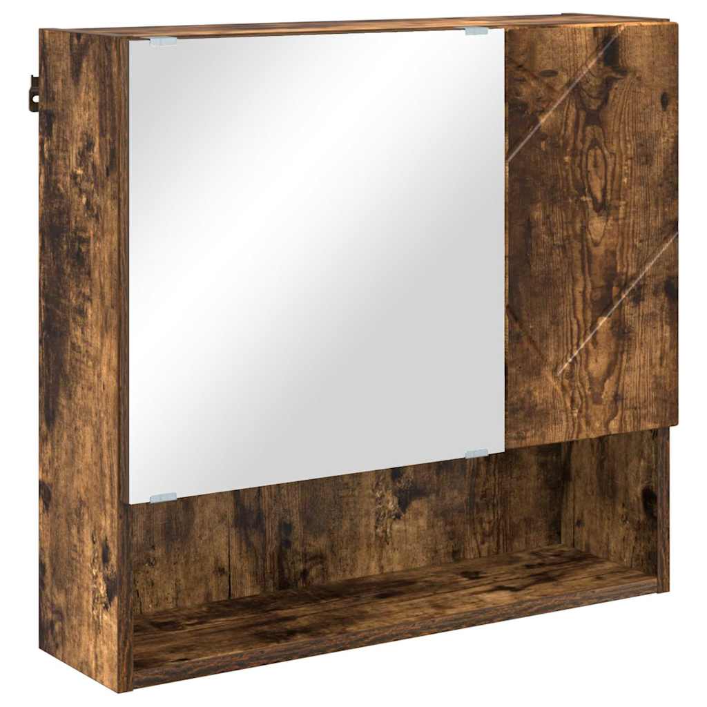 vidaXL Bathroom Furniture Set 4 pcs Smoked Oak 61 x 35 x 64 cm 6