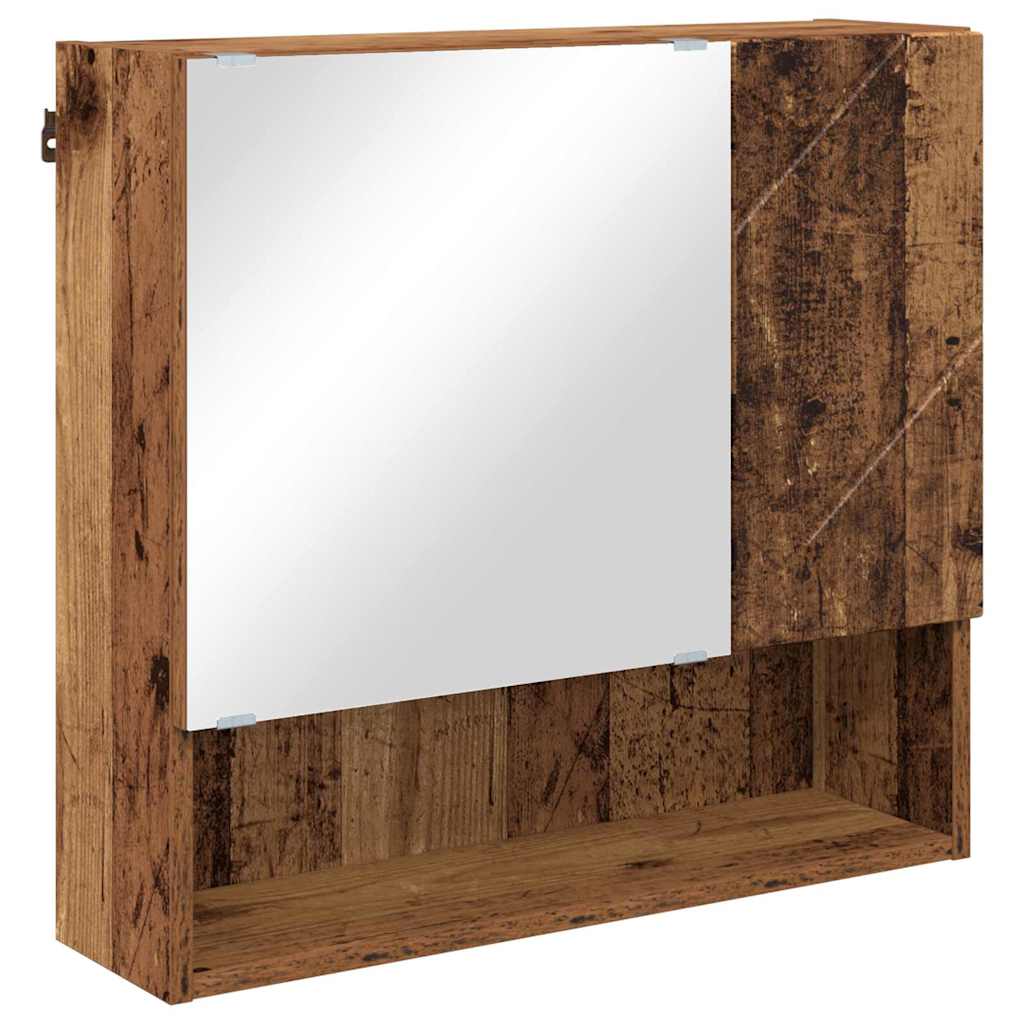vidaXL Bathroom Furniture Set 4 pcs Old Wood 61 x 35 x 64 cm 6