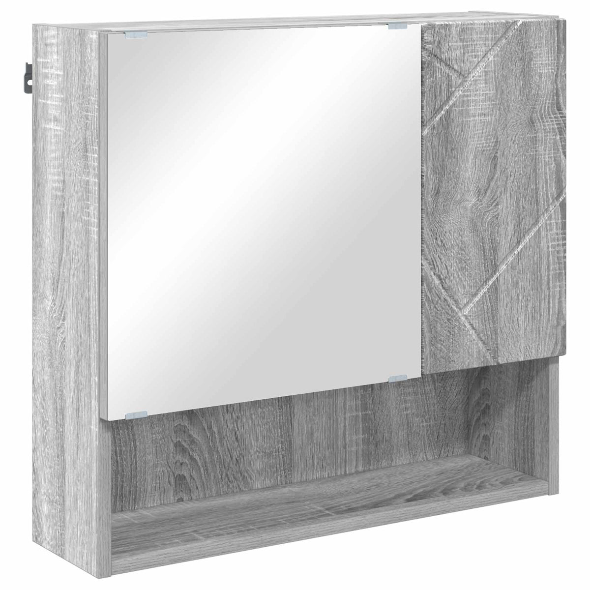 vidaXL Bathroom Furniture Set 4 pcs Grey Sonoma 61 x 35 x 64 cm 6