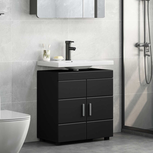 Bathroom Cabinet Set TULUM 60 x 34 x 63 cm Basin Cabinet Black